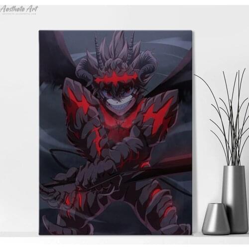Black Clover Asta Devil Union Anime Manga Canvas Painting Wall Art Posters Prints Living Room Decoration Home Decor