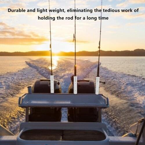 High-strength Nylon Fishing Rod Holder Socket Light Marine Fishing Rod Barrel Black White For Boat Marine Fishing Box Kayak Boat
