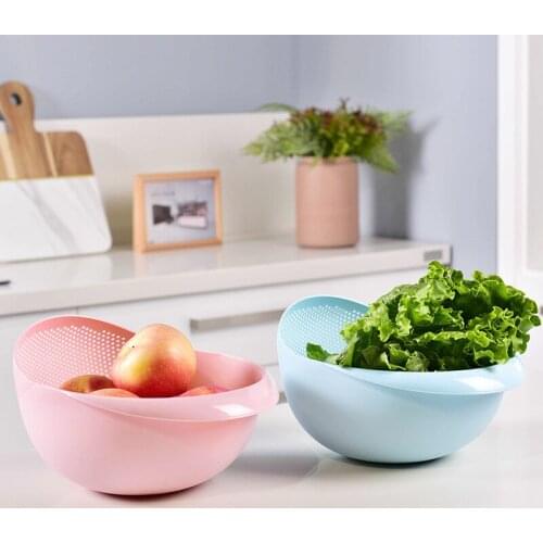 Colander cover bowl drain basket fruit bowl dishwashing drain basket rice cleaner vegetable basket household kitchen storage bag
