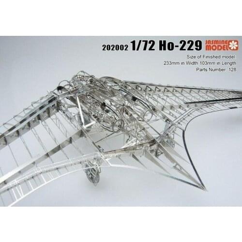 Jasmine Model 202002 1/72 Scale German Ho-229 Aircraft Skeleton Model Kit