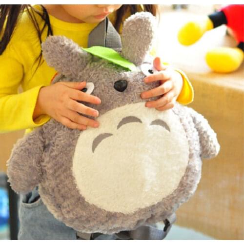 New 37cm 33cm Plush Toys Totoro Bag Small Cartoon Backpack Stuffed Animals Pelucias Hugs Tiny Cute Mascots For Boys Girls Kids