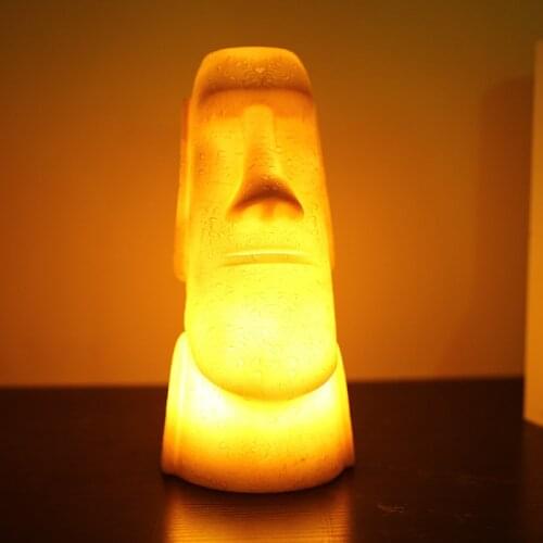 New 3D Night Lights Easter Island Moai LED Night Lamps Living Room Bedroom Lighting Holiday Gifts Children Kids 2021 Hot Avatar