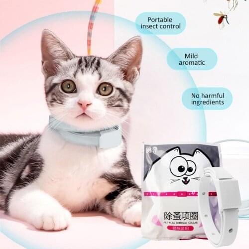 New Adjustable Cat & Dog Collar Flea & Tick Prevention Pet Collar Pest Control Protect Rubber Flea Killer Collar Pet Accessories