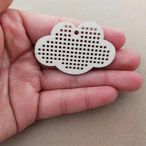 Cloud Wooden Cross Stitch Handmade Arts And Crafts For Kids