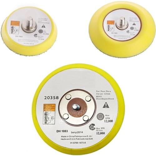 2/3/5 Inch Polishing Sanding Disc Backing Pad Hook And Loop For Pneumatic Sander Electric Grinder Rotary Tool