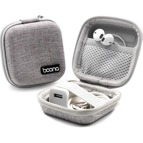 Portable Earphone Storage Bag Travel Electronics Accessories Organizer Case for Digital Gadgets USB Data Cable Adapter U Disk