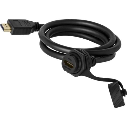 Industrial Waterproof IP67 HDMI Connector HDMI-compatib 4K HD TV Camera Conputer HDMI2.0 Data Adapter 0.3M 0.5M 1M 2M Cable Wire