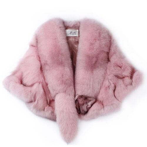 Fox fur coat short paragraph female 2019 autumn and winter new shawl leather legs leggings Korean Slim special