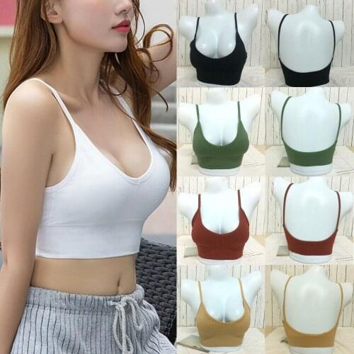 Women Sexy Bralette Bralet Crop Top Tank Top Bra Underwear Bustier Padded Crop Tank Tops Sexy Hot