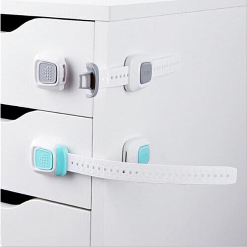 1PC Plastic Cabinet Lock Protect Baby Safety Fridge Lock Safe Fridge Drawer Door Cabinet Cupboard Kids Toddler Safety Locks