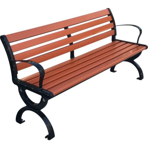 120cm Wood-Plastic Outdoor patio bench Garden chair Courtyard cabinet