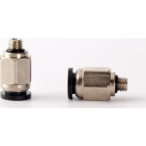 2Pcs PC4-M6M3M5PC3-M5 Pneumatic Straight Fitting Connector for Reprap 3D Printers same sizes