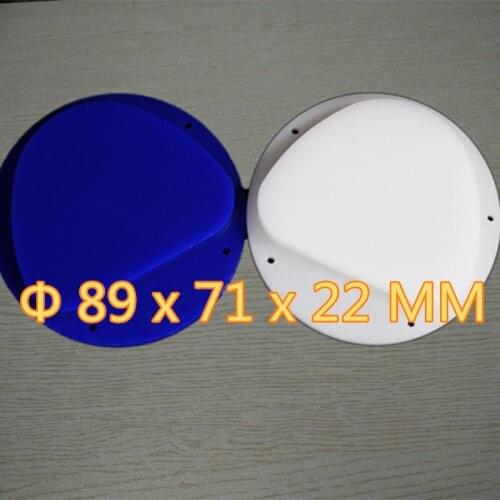 20 Piece 89x71x22 MM Amann Girrbach System Dental Carving Wax Blocks Blue White Dental Lab Material Mold Teeth Crown and Bridge