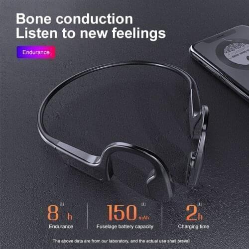 5.1 Bone Conduction Headphones Bluetooth wireless Sports Earphone HIFI Headset Stereo Hands-free with microphone For Running