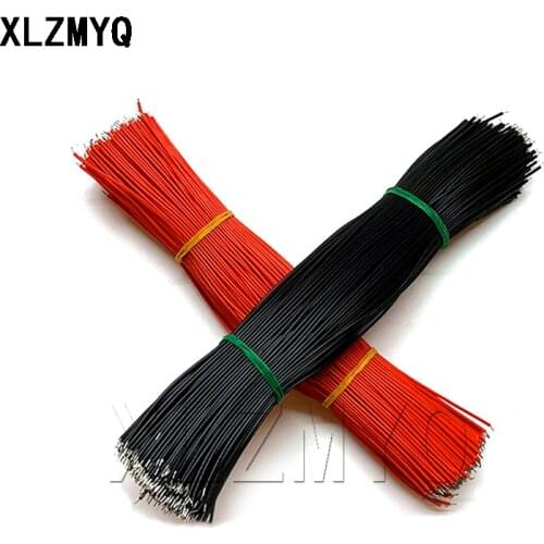 50Pcs 26AWG length 200mm 20CM Red Black Tin-Plated Breadboard PCB Solder Cable Jumper Wire Tin Conductor Wires 1007-26AWG