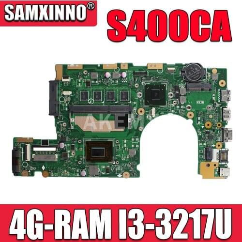 90MB0050-R02000 Laptop motherboard For ASUS S400C S500C S500CA S400CA Mainboard HM76 4G-RAM I3-3217U