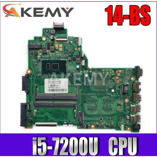Akemy New 925422-601 DA0P1BMB6D0 mainboard for HP Pavilion Laptop 14-BS 240 G6 14-bs568TU laptop motherboard i5-7200U