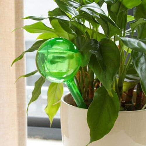 Auto Drip Irrigation Imitation Glass Ball Flower Automatic Watering Device Plant Pot Bulb Shape Drip Home Travel Water Dropper