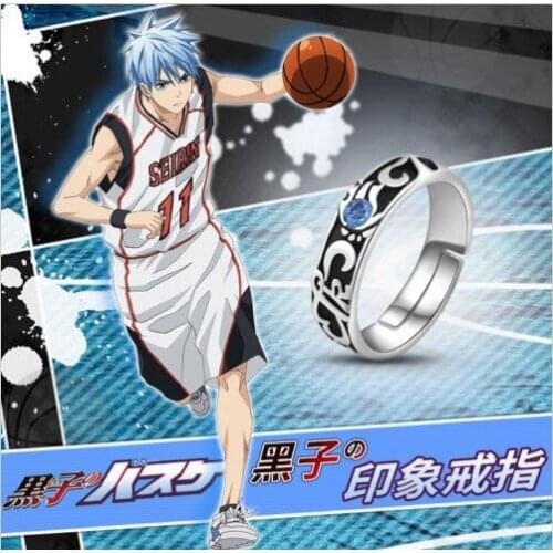 Kuroko No Basketball Kuroko Tetsuya Anime 925 Sterling Silver Adjustable Ring #7