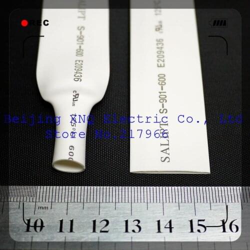 16mm white shrink tube heat shrink tubing heat shrinkable tube insulation ROHS UL certified environmental,Free shipping