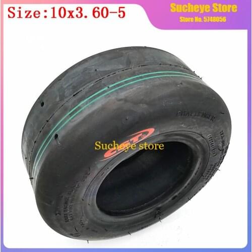 10 Inch Go Kart Tubeless Tire Front Wheel CST 10x3.60-5 Vacuum Wheel Tyre Drift Go Kart Tyres 10*3.60-5