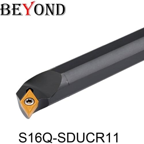 BEYOND S16Q-SDUCR11 S16Q-SDUCL11 SDUCR SDUCL Internal Turning Tool Holder CNC Lathe Tools Cutter Boring Bar DCMT11T304