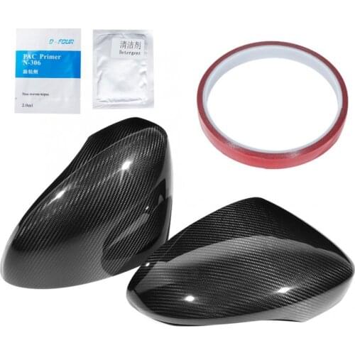 Dry Carbon Fiber Rearview Side Mirror Cover Fit for Porsche Panamera 971 2017-2019 Side Mirror Cover Car Styling