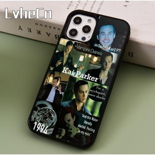 LvheCn Kai Parker TVD Phone Case Cover For iPhone 5 SE 2020 6s 7 8 Plus 11 12 Pro X XR XS Max Samsung S8 S9 S10 coque