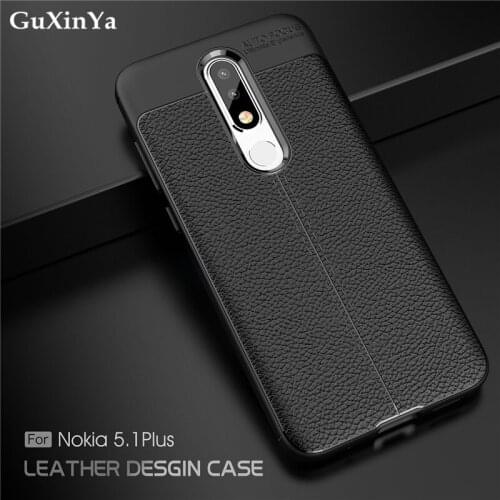 GuXinYa For Case Nokia X5 Cover Luxury Leather ShockProof TPU Protective Case For Nokia 5.1 Plus Funda For Nokia X5 TA-1109 Capa