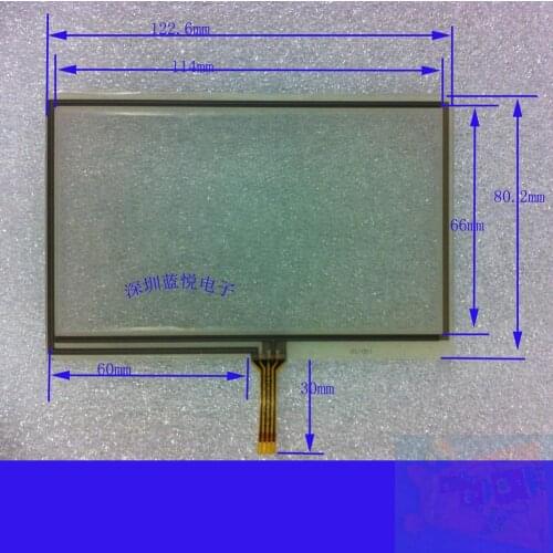 5.1-inch four-wire resistive touch GPS navigation touch screen handwriting input 123 * 80