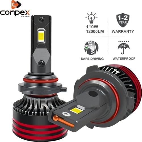 Conpex HB3 9005 Led Canbus luces led para auto H7 LED H4 H8 HB4 9005 9007 H1 H3 Car Headlight 6000K Suv Light Car Accessories