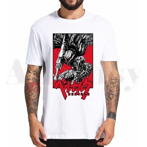 Berserk Guts Manga Swordsman Gatsu Sacrifice Zodd T Shirts Short Sleeves T Shirt Tops Tees Mens T-shirt Tshirt Men Fashion
