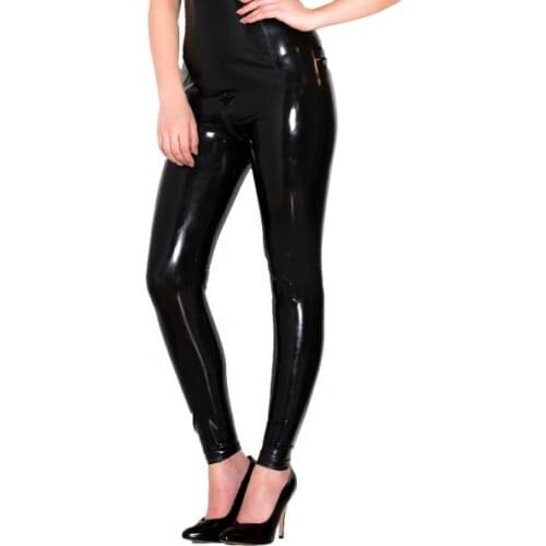 Instock Nature Latex Leggings Latex Rubber Tights Trousers Handmade 0.4MM Pants