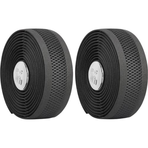 Road Bike Handlebar Tapes, Bicycle Bar Tape, EVA Non-slip, Black Cycling Handle Grip Wraps Belts– 2 Rolls W/ Bar Plugs