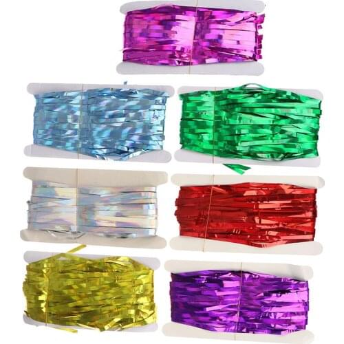 Metallic Foil Tinsel Fringe Curtain Birthday Party Decoration Wedding Background