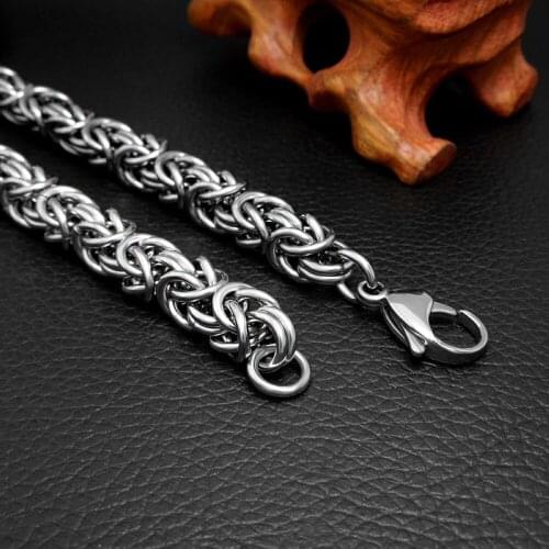 2021 Popular Stainless Steel Silver Plated Men Thick Bracelet Male Cuban Link Hand Chain Gift Male Bracelet Hip Hop Jewelry