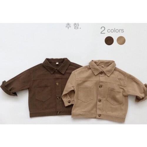 2021 New Arrival Girls Boys Coat Autumn Winter Cotton Full Sleeve Fashion Kids Coats 1-7 years QA134