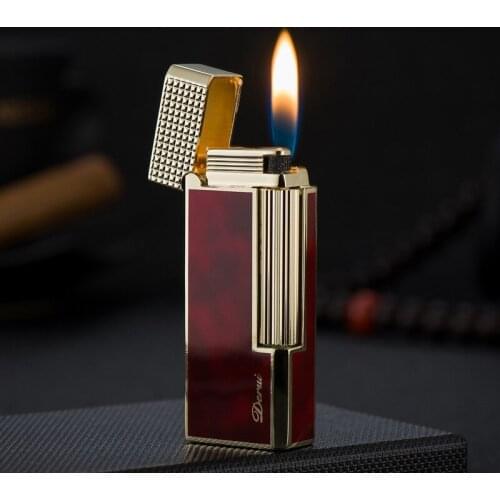 NEW Mini Metal Flint Lighter Butane Gas Grinding Wheel Lighters Cigarette Cigar Lighter Smoking Accessories Gadgets For Men