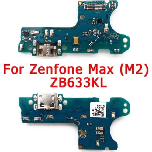 Original USB Charge Board for ASUS ZenFone Max M2 ZB633KL Charging Port PCB Socket Dock Connector Flex Replacement Spare Parts