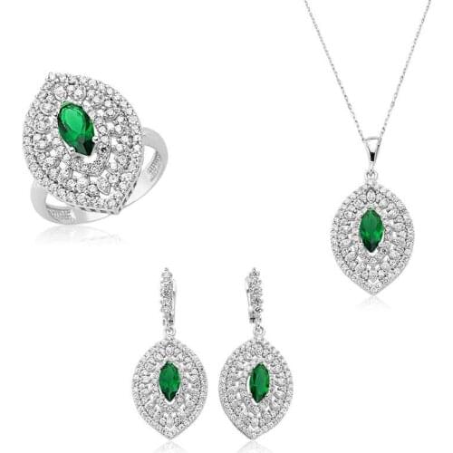 Original silver , Shuttle Stony Hurrem Set ,Most Special Jewelry Sets Suitable and Quality Products Types