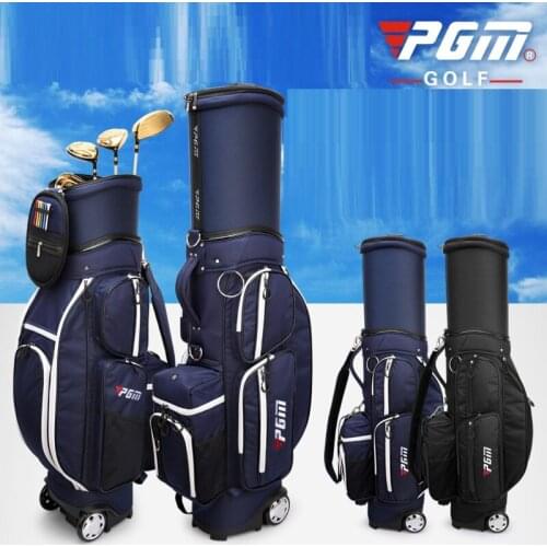 Pgm Golf Sport Package Bags Stand Wheels Mens Golf Standard Bag Professional Ball Staff Bag Waterproof Aviation Bags D0477