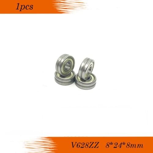 Outer ring V grooved straightener guide wheel bearings V628ZZ 120 8 * 24 * 8 mm pulley bearings V groove width 2 mm