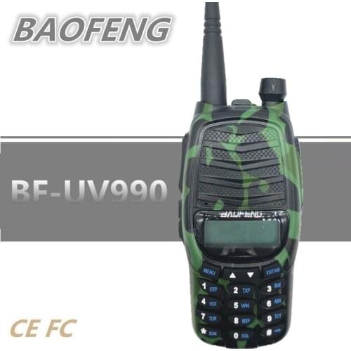 2019 BAOFENG BF-UV990 8W Walkie Talkie Dual PTT VHF UHF Radio Amador Long Range Dual Band Ham CB Radio Station HF Transceiver