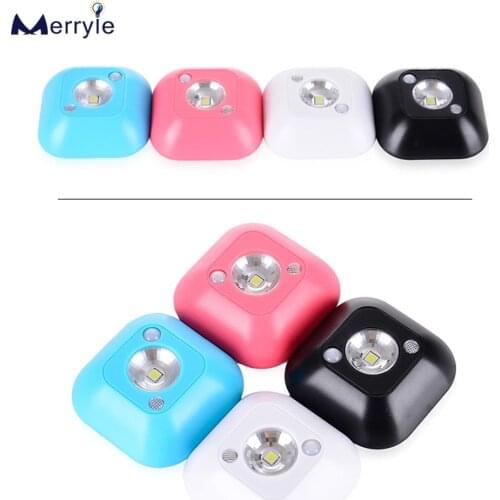 LED Motion Sensor Night Light PIR Magnetic Infrared Emergency Bulb Mini Smart Body Wireless Wall Lamp Modern Home Cabinet Stairs