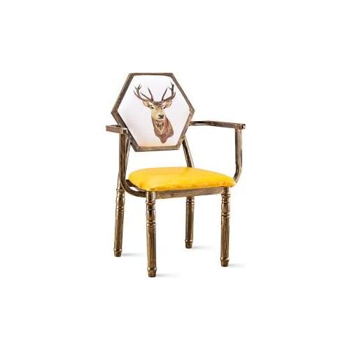 Iron chair restoring ancient ways makes old chair Europe type chair back chair