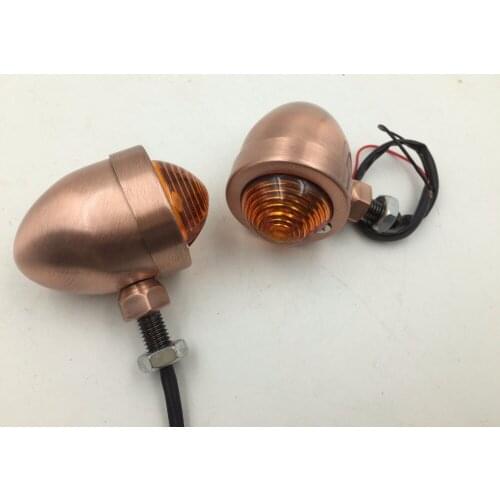 10mm Amber Turn Signal Lights Indicator For Harley Honda Suzuki Kawasaki Yamaha KTN Ducati Motorcycle Cruiser Choppers