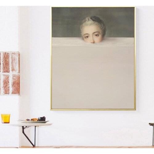 Famous Paintings Spoof Creative Portrait Canvas Picture Home Decoration Wall Art Prints Posters for Living Room Bedroom Unframed