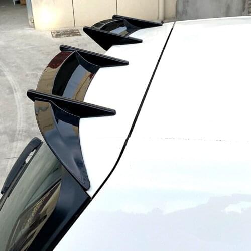 2Pcs/Set Rear Trunk Spoiler Wing for Golf 6 MK6 VI 2009 - 2013 Boot Wing Lip Decoration Body Kits Spoiler Black