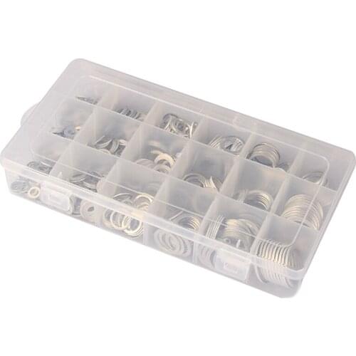 540Pcs Boxed High Quality High Temperature Resistant Aluminum Gasket Combination Aluminum Gasket Sealing Gasket