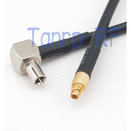 6in TS9 male right angle to MMCX male plug RF connector adapter 15CM Pigtail coaxial jumper cable RG174 extension cord